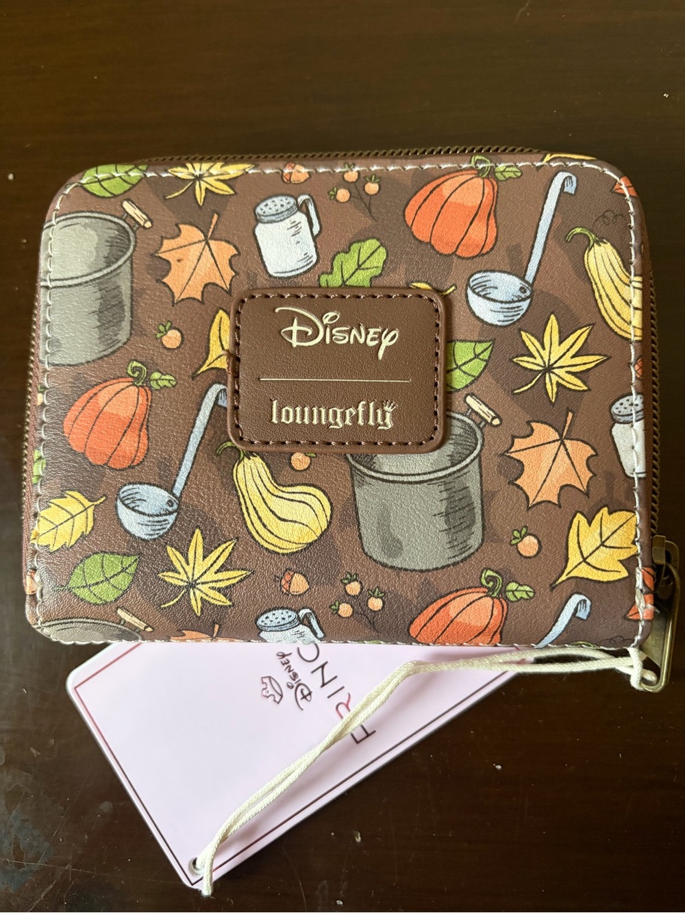Loungefly Cream Disney Tiana & Naveen Autumn Wallet - Picture 2 of 3
